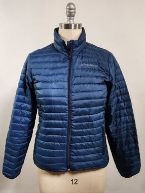 Eddie Bauer Women's Navy Packable Down Jacket